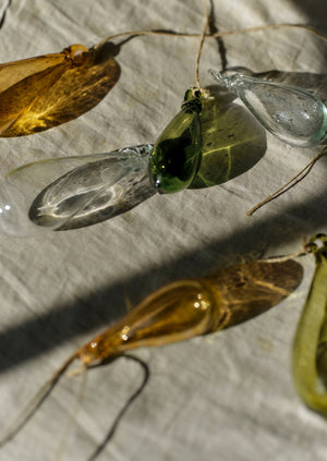 Mixed Teardrop Glass Baubles | Multi