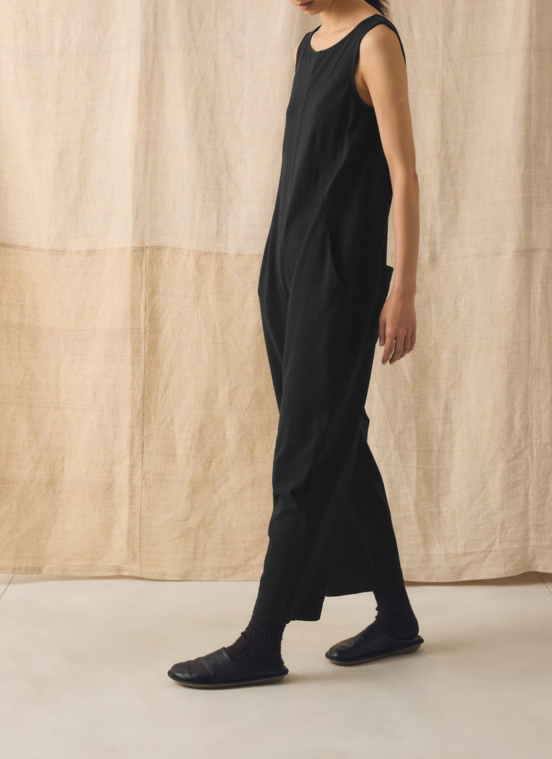 Lydia Jersey Jumpsuit | Washed Black