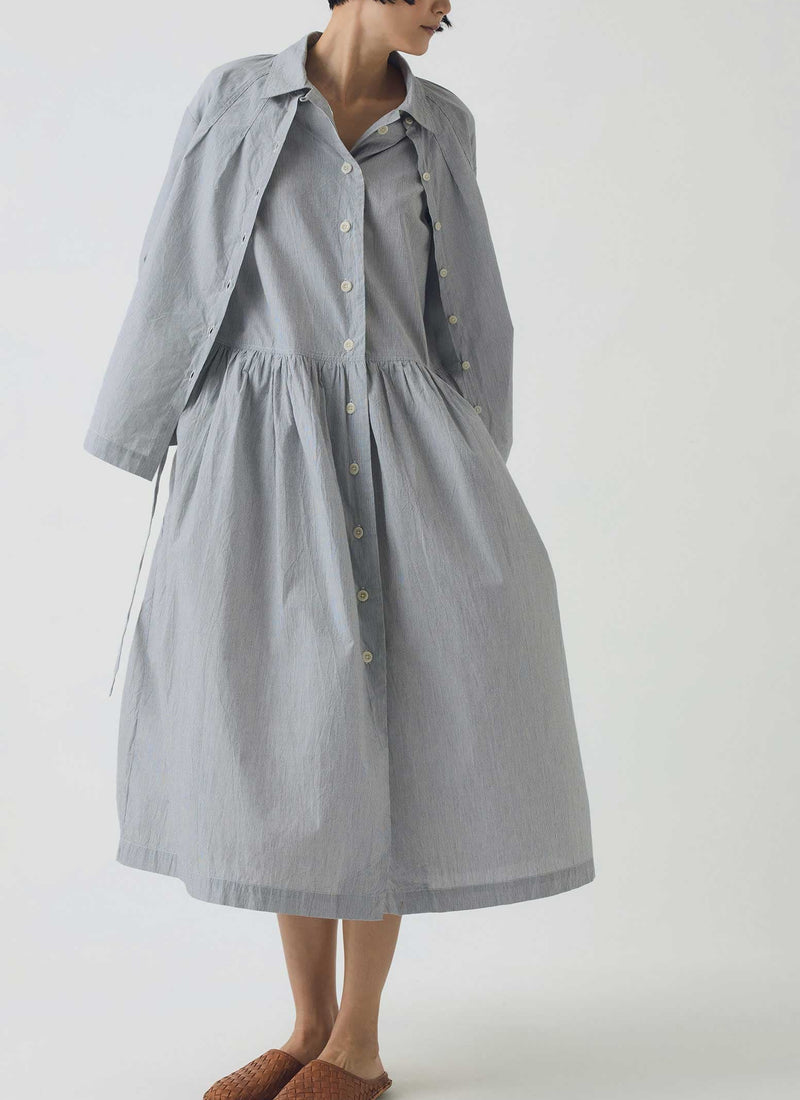 toast cotton twill shirt dress Explore the Bryn Twill Dress in Indigo