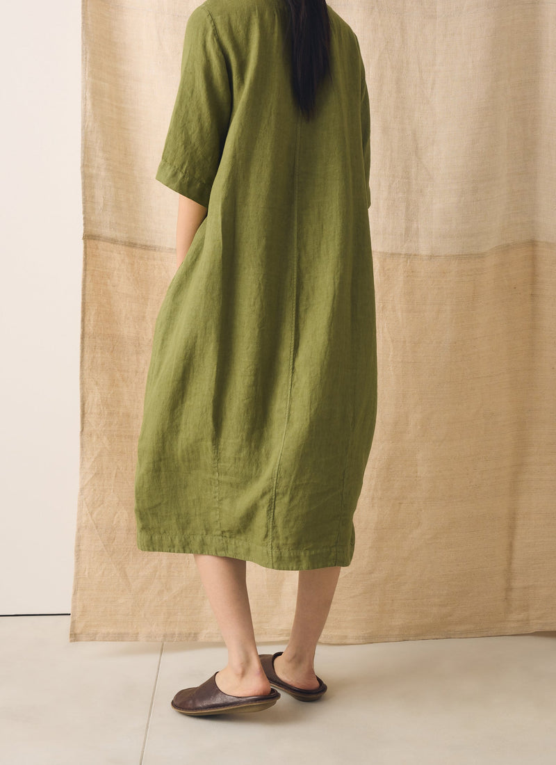 toast linen dress TOAST Natsumi Ivory Red Floral Knee Dress Linen Blend SS Pockets Size UK 8 US 4