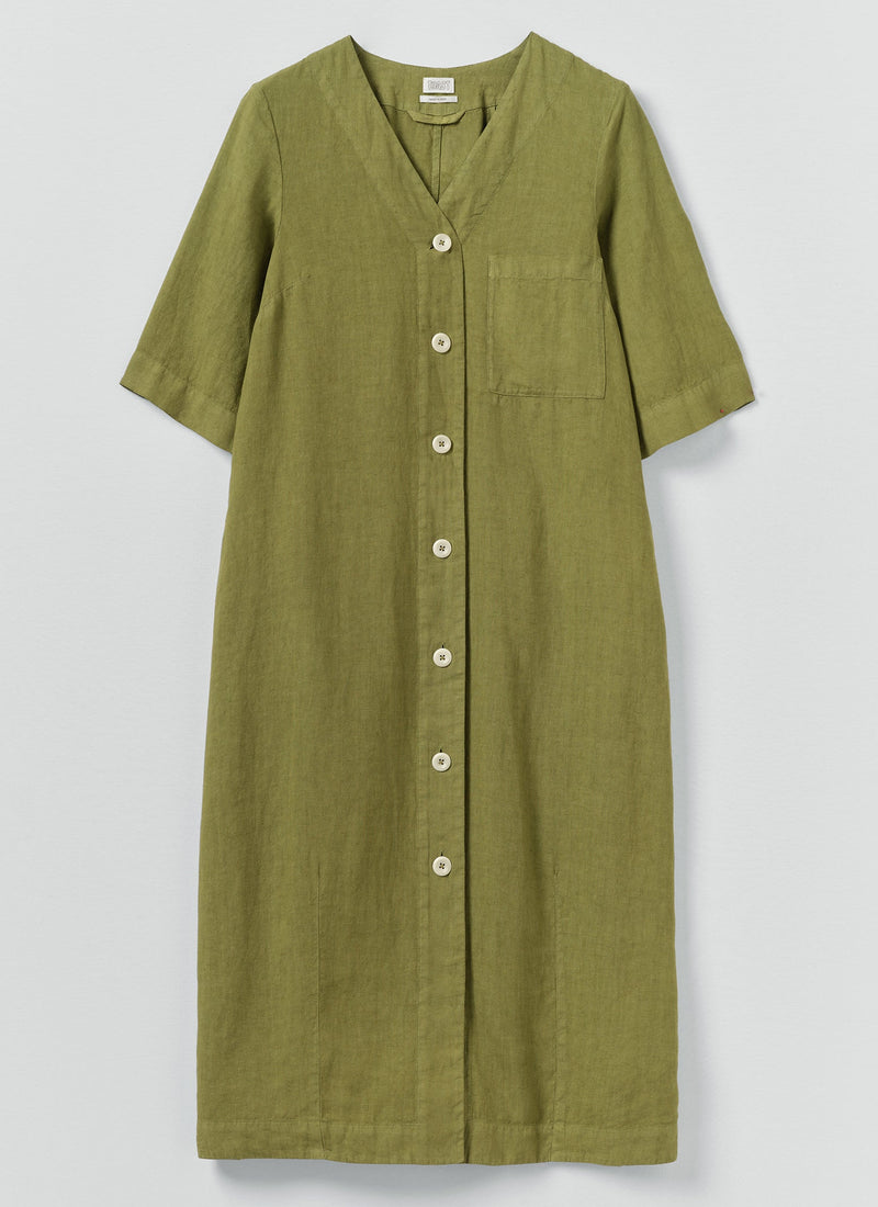 toast garment dyed linen dress TOAST