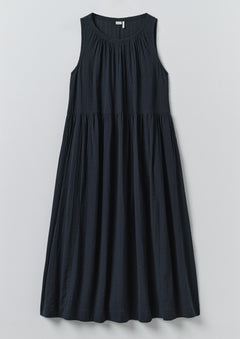 argue SEERSUCKER DRESS /BLACK 新品未使用　タグ付 Lightweight Cotton Seersucker Dress | Navy | TOAST