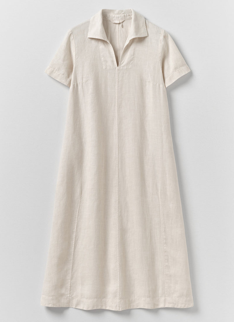 oat linen dress Tyrah Dress in Oat Linen Field Day