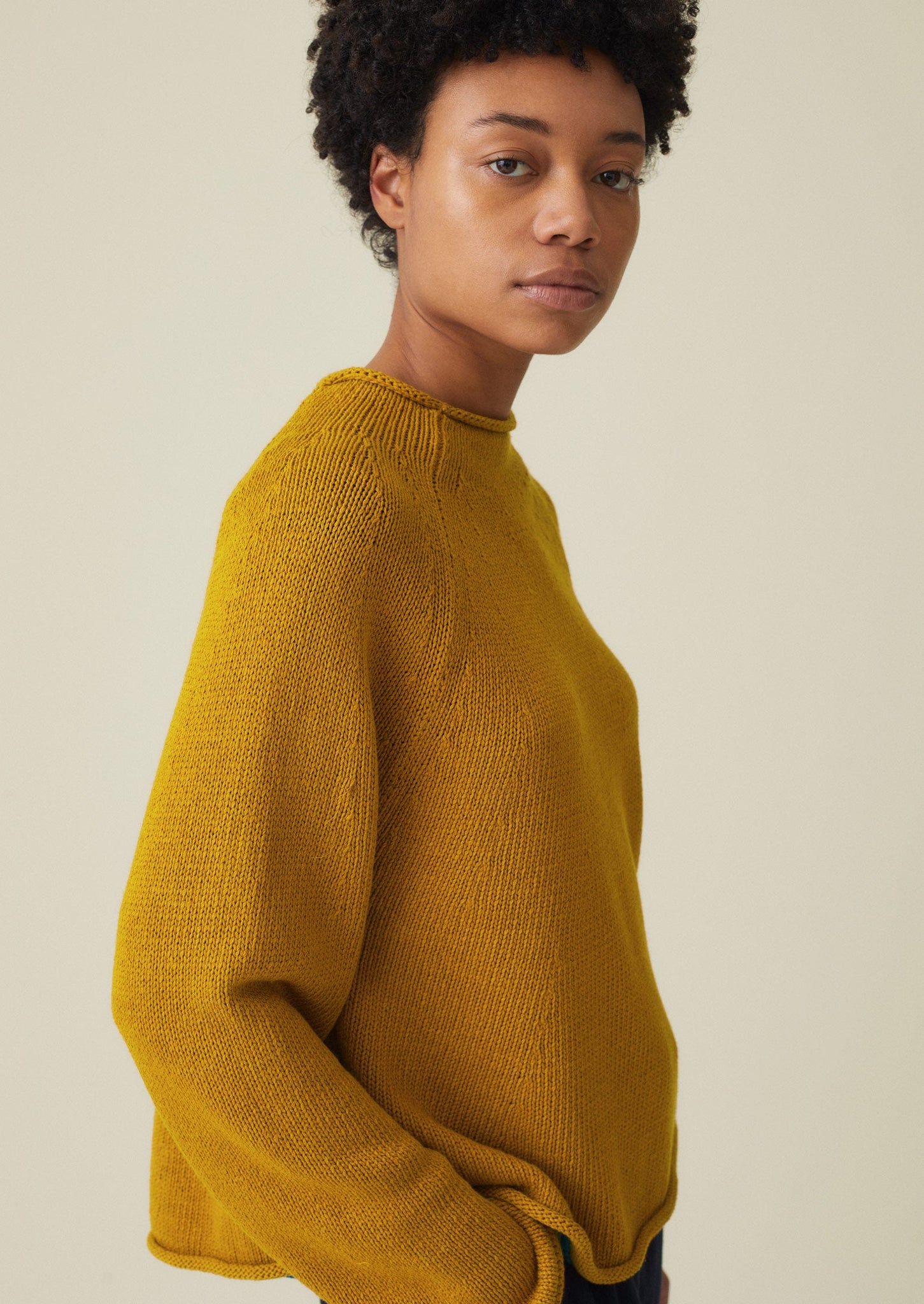 Cotton Linen Easy Sweater | Butternut