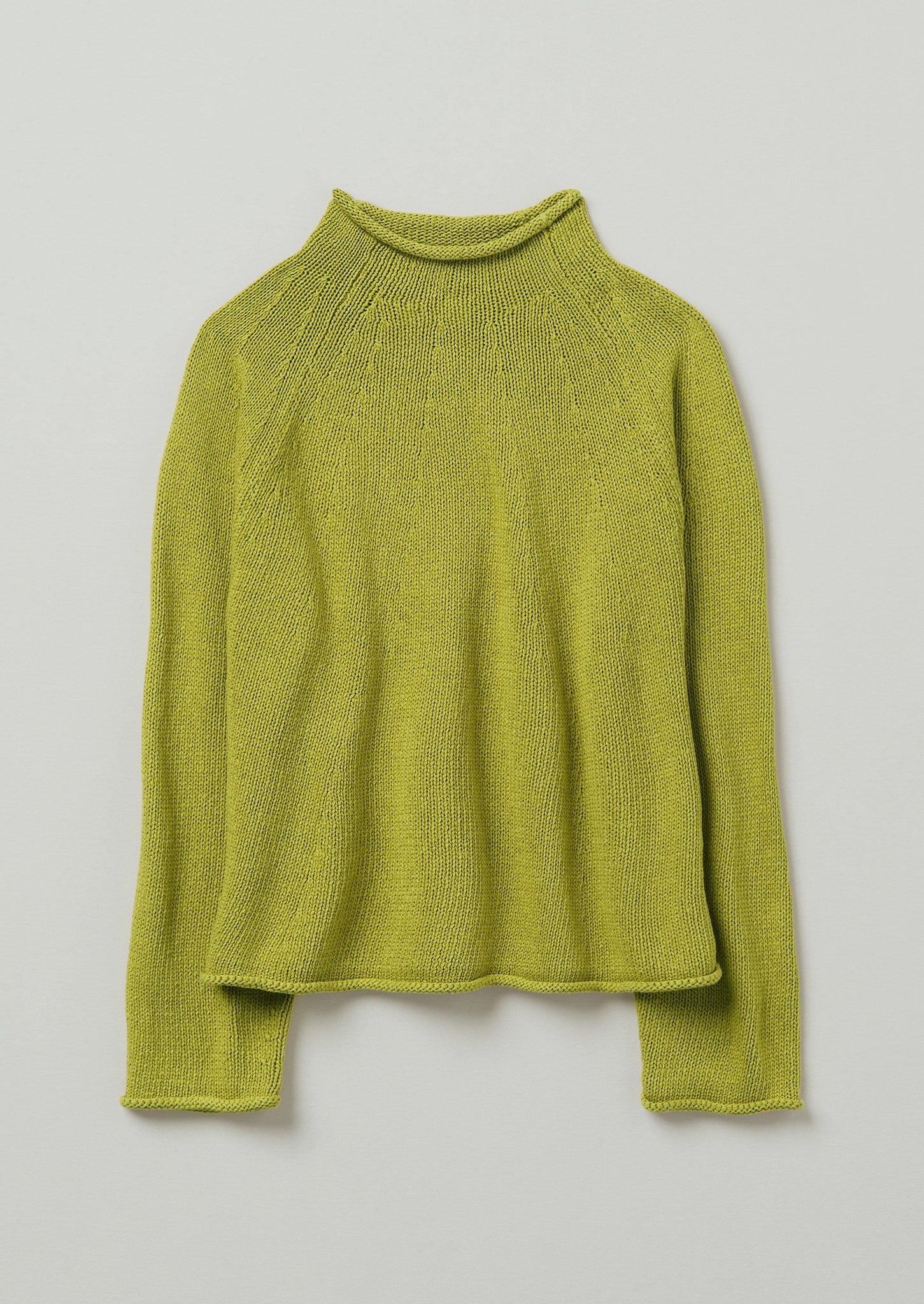 Cotton Linen Easy Sweater | Olive Oil