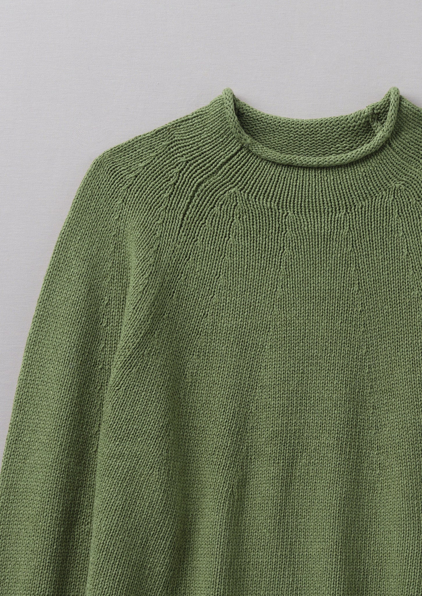 Cotton Linen Easy Sweater | Garden Green