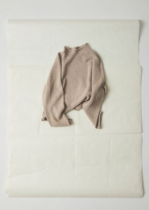 Organic Cotton Linen Easy Sweater | Parchment