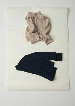 Organic Cotton Linen Easy Sweater | Parchment