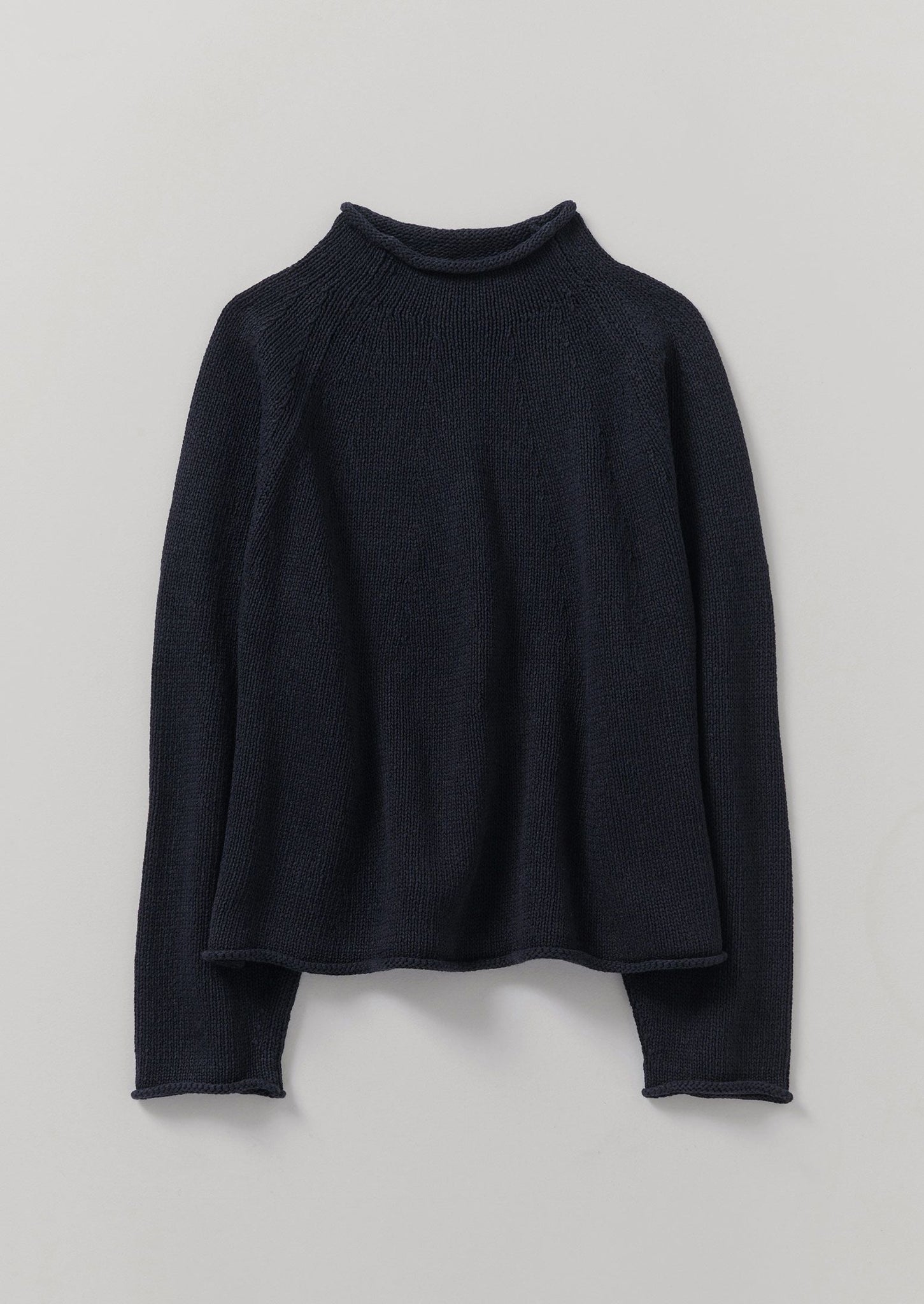 Organic Cotton Linen Easy Sweater | Dark Navy | TOAST