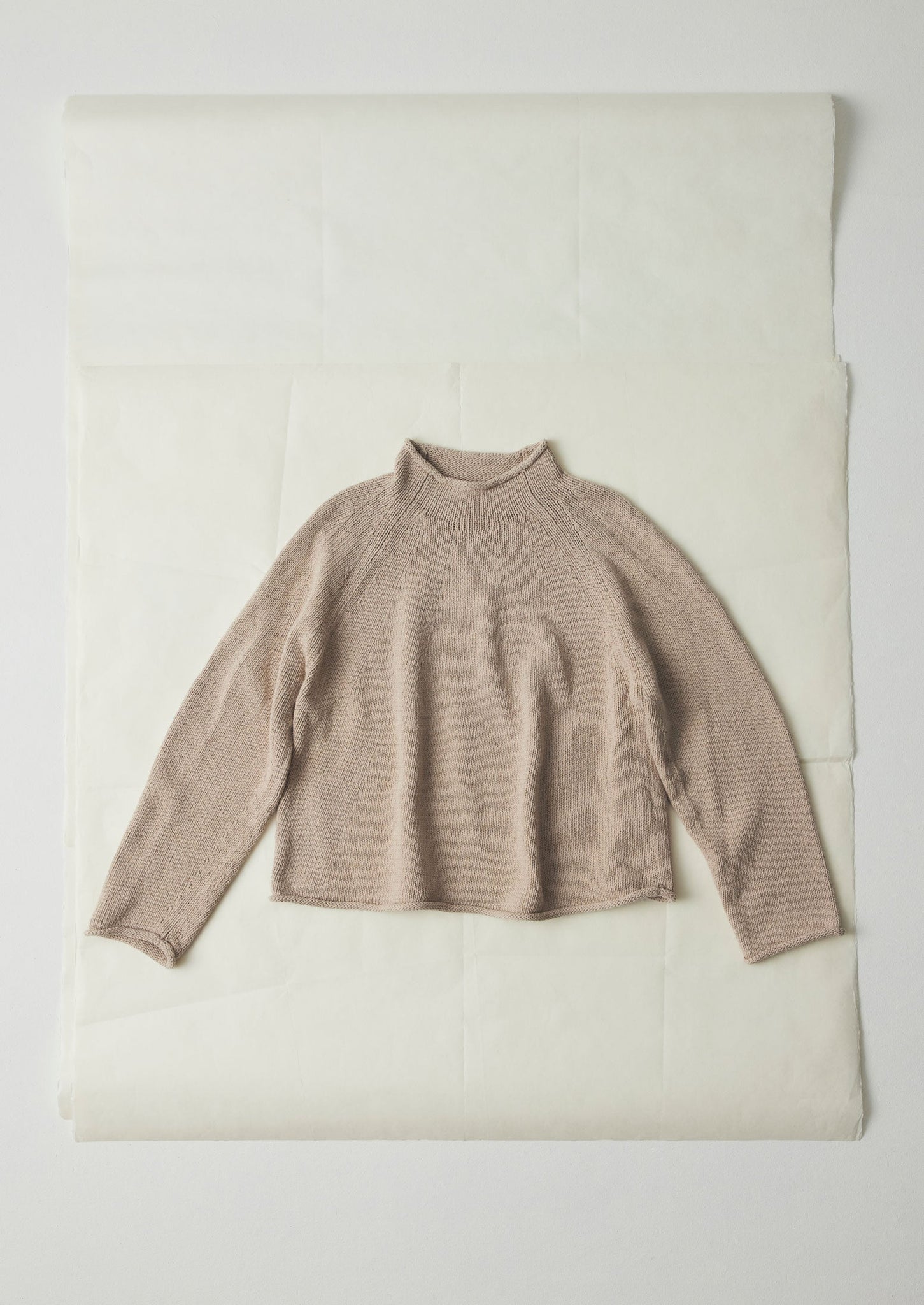 Organic Cotton Linen Easy Sweater | Parchment