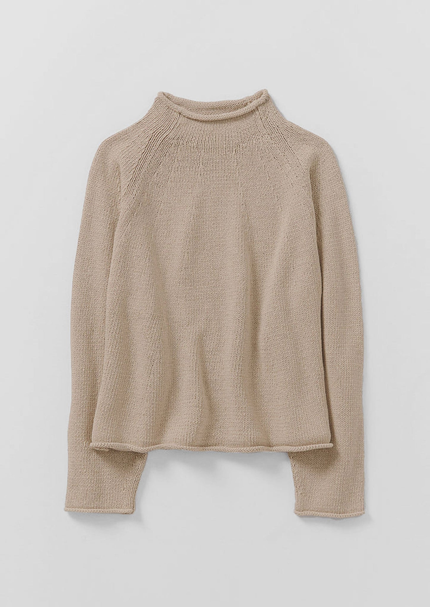 Organic Cotton Linen Easy Sweater | Parchment