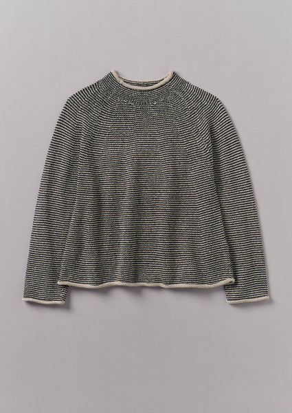 A.L.C. Cooper Stripe Sweater in Light Grey & outlets Navy