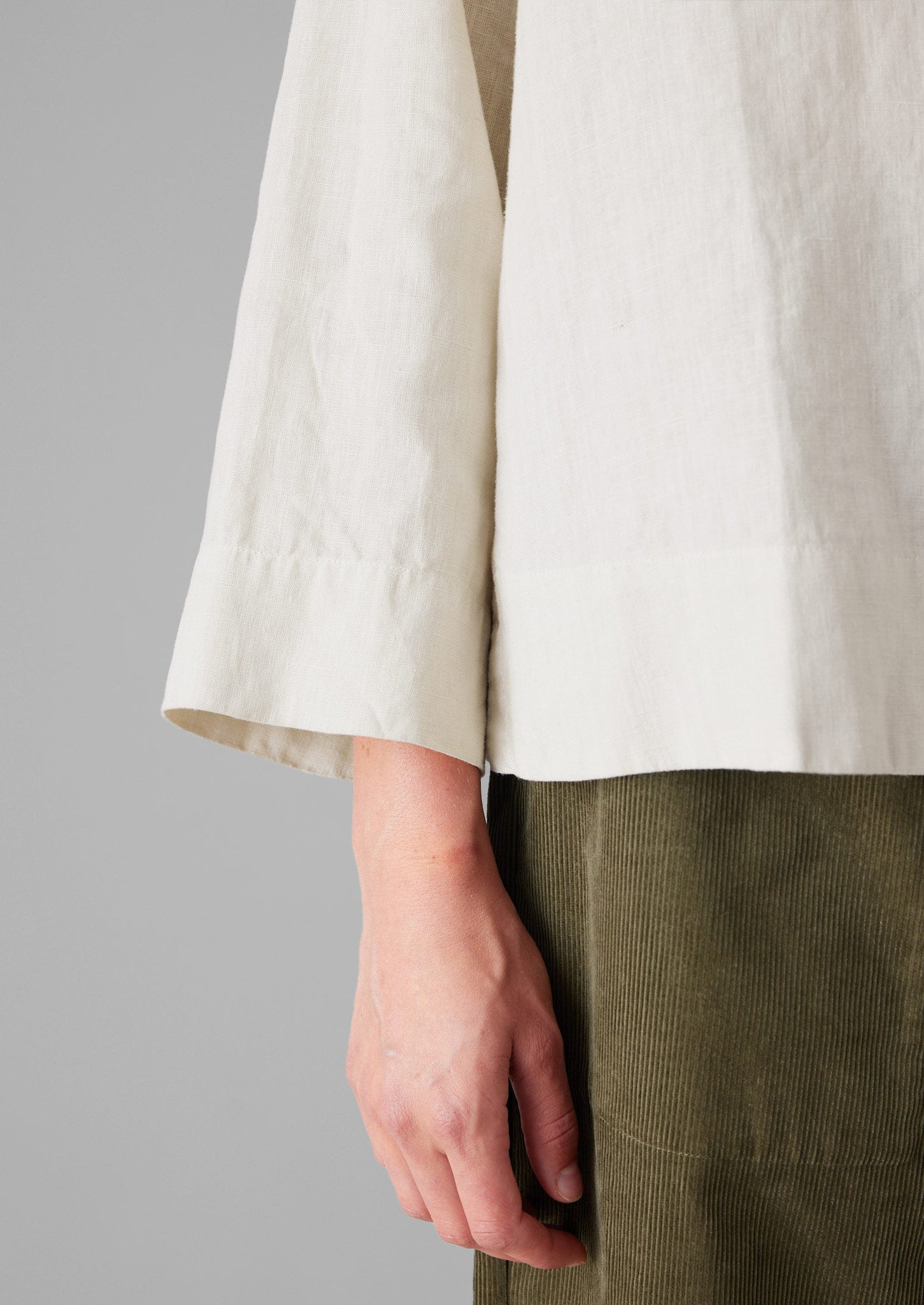 Garment Dyed Linen Shirt | Oat