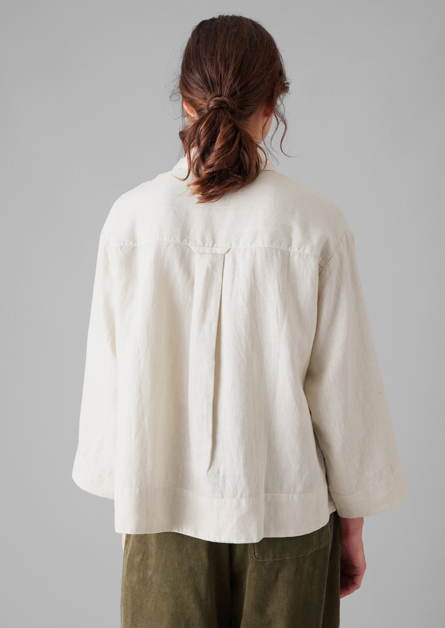 Garment Dyed Linen Shirt | Oat | TOAST