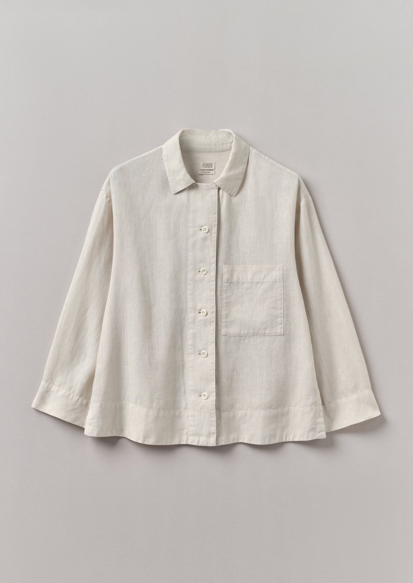 Garment Dyed Linen Shirt | Oat