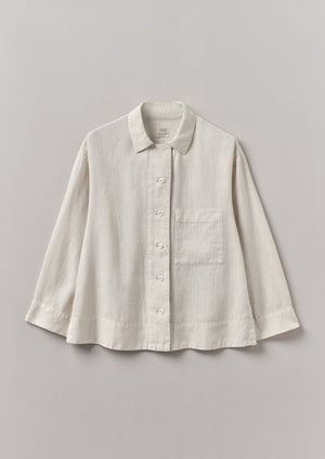 Garment Dyed Linen Shirt | Oat