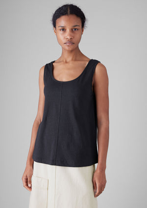 Cotton Hemp Jersey Tank | Slate