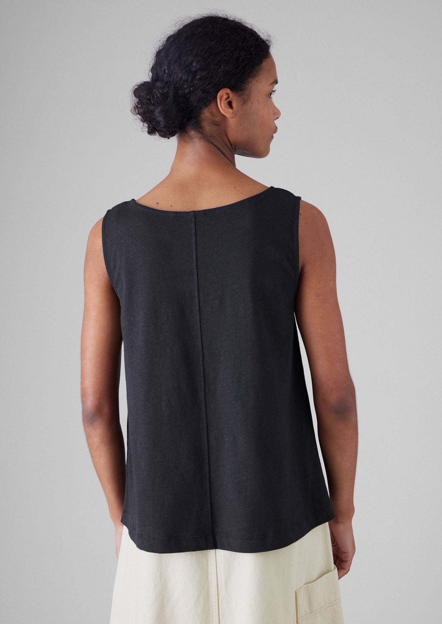 Cotton Hemp Jersey Tank | Slate