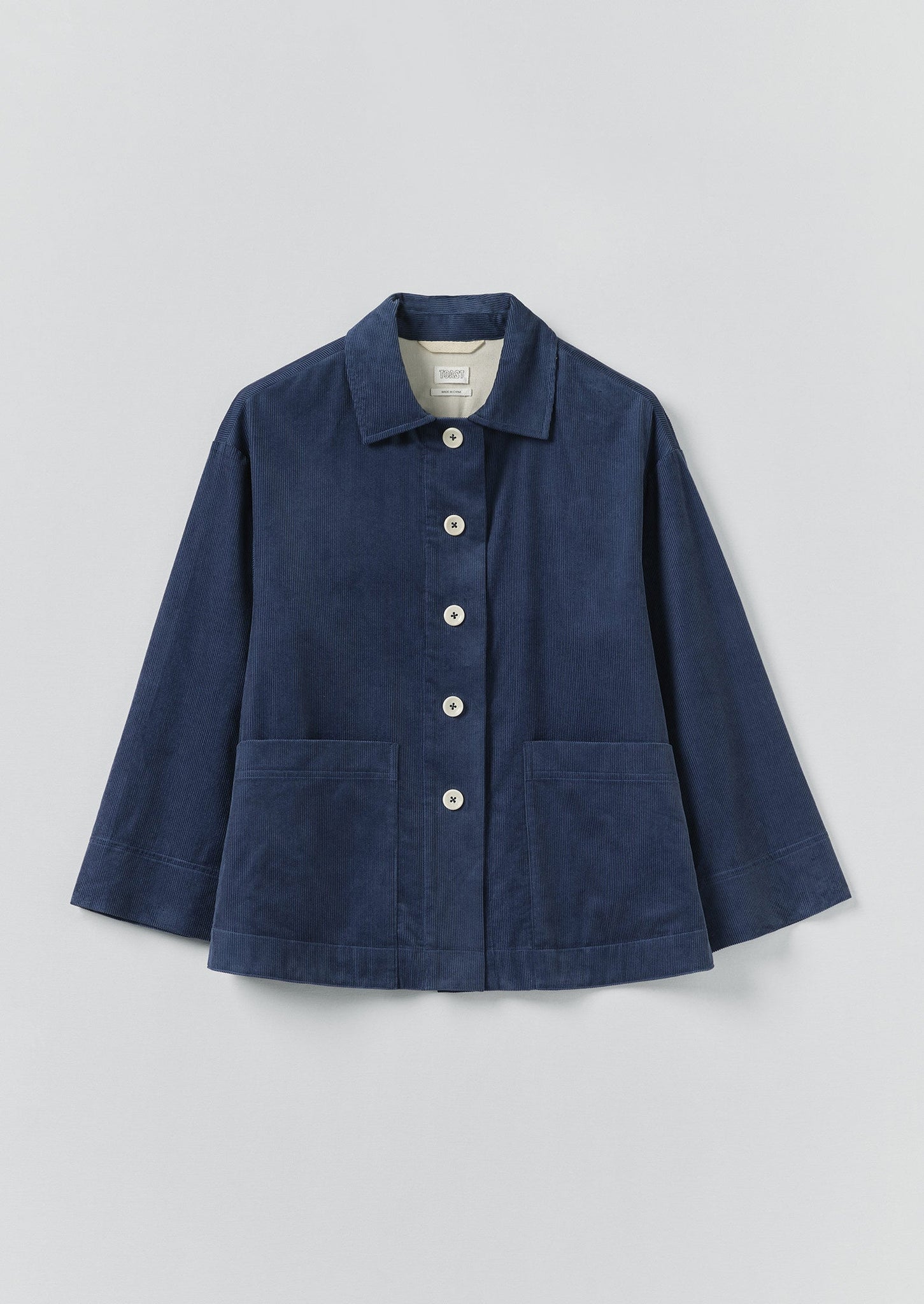 Organic Cord Shirt | Denim Blue