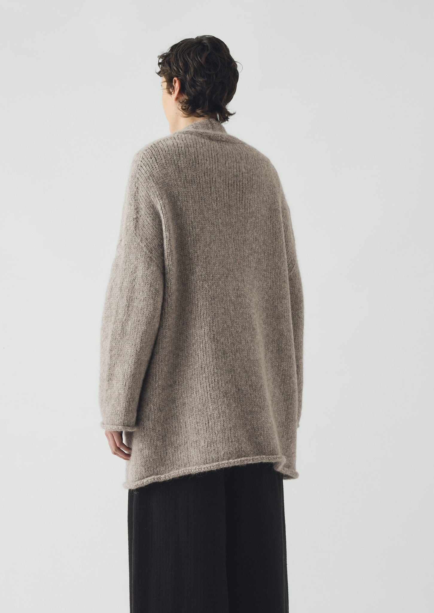 Lofty Alpaca Cardigan | Stone | TOAST