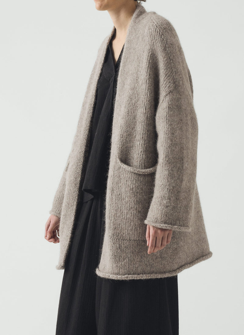 Lofty Alpaca Cardigan | Stone