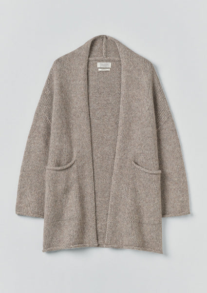 Lofty Alpaca Cardigan | Stone | TOAST