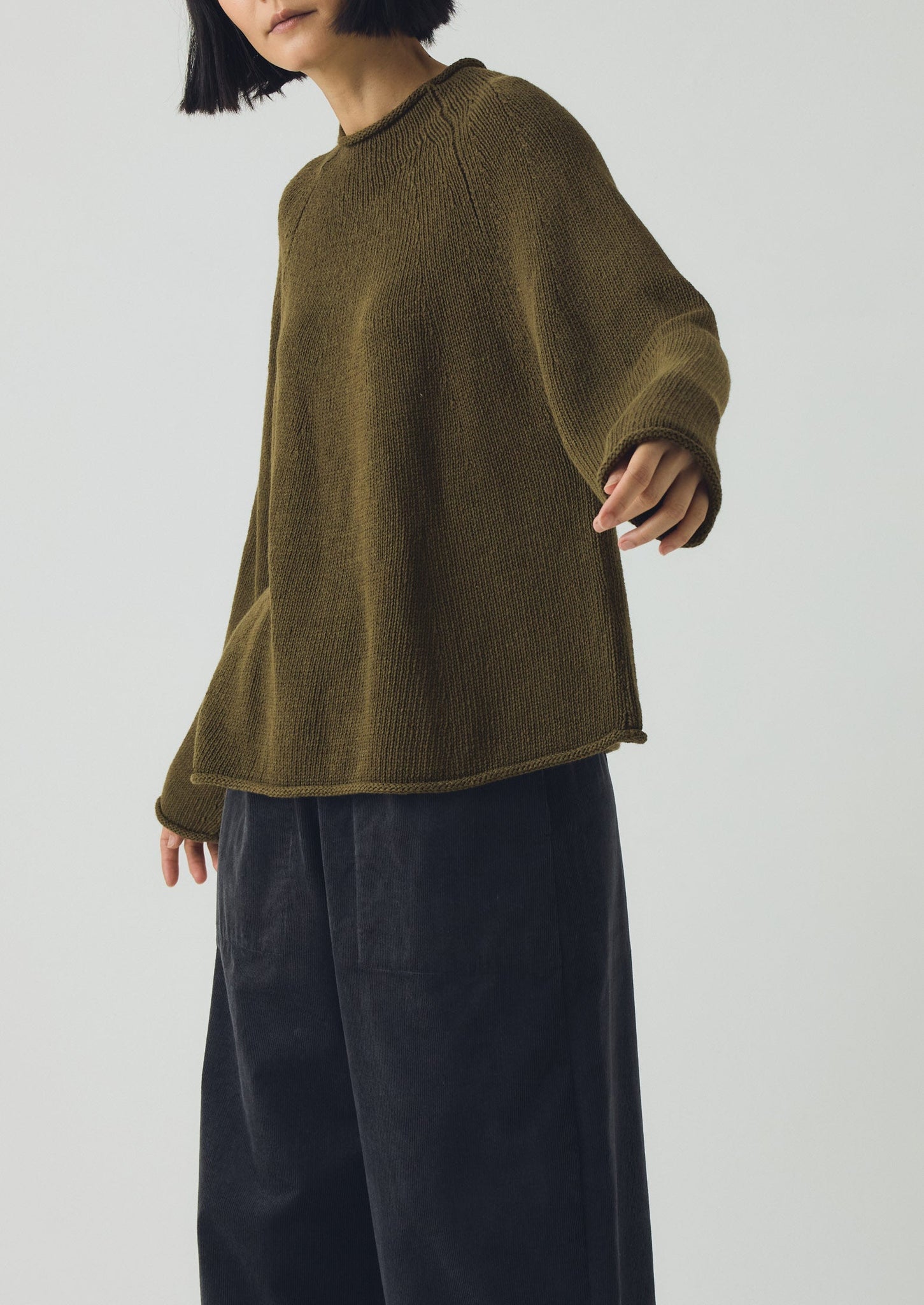 Organic Cotton Linen Easy Sweater | Montella
