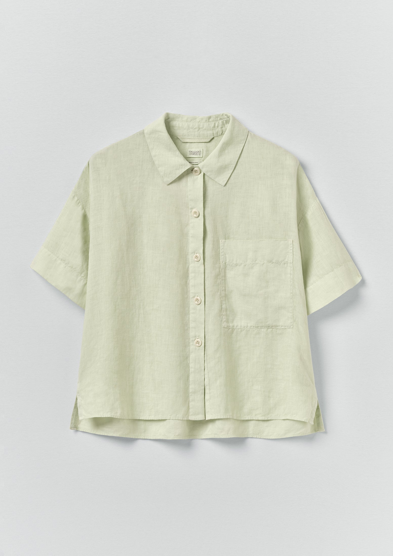 Garment Dyed Lightweight Linen Shirt | Mint Tea | TOAST