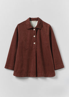Cord Smock Top | Brick Red | TOAST