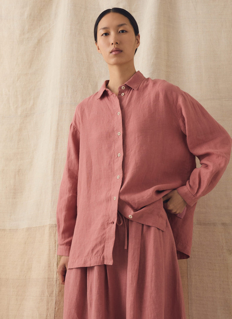 Garment Dyed Linen Easy Shirt
