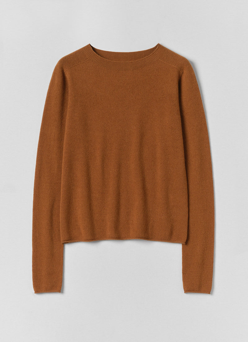 Wool Cashmere Neat Sweater | Ginger