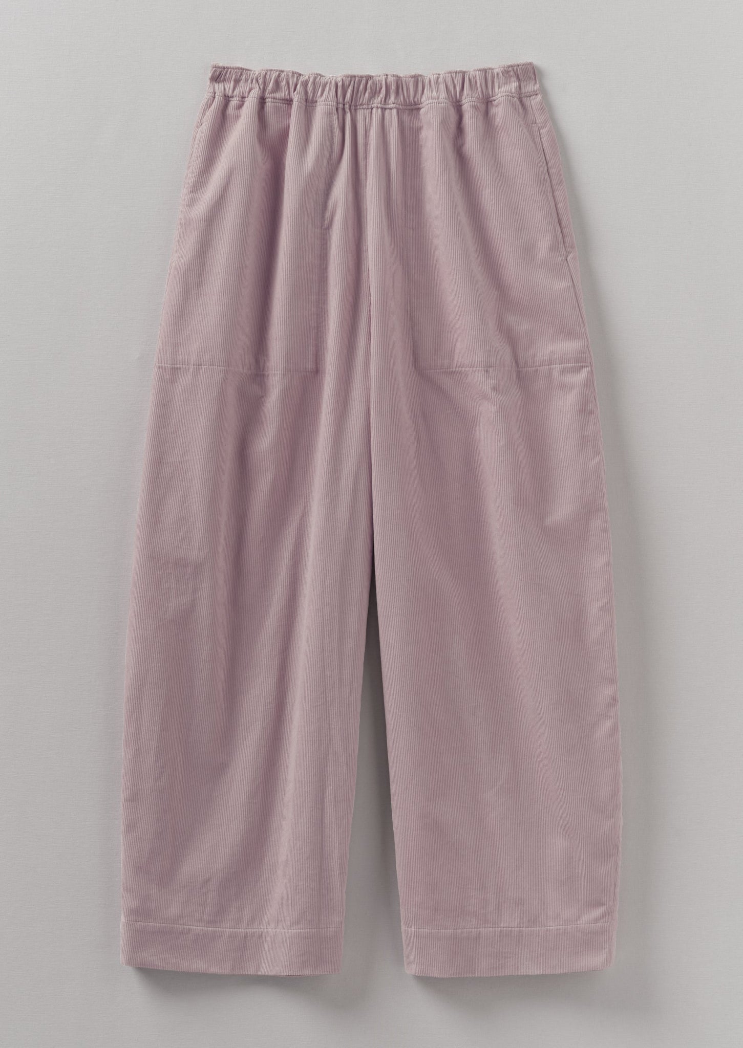 Organic Cord Barrel Leg Pants | Wood Lilac