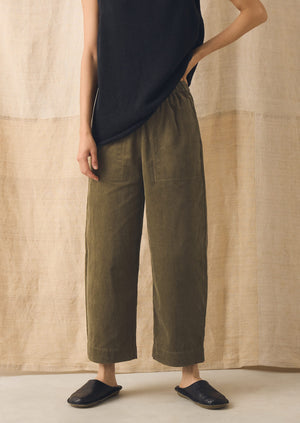 Organic Cord Barrel Leg Pants | Pear | TOAST