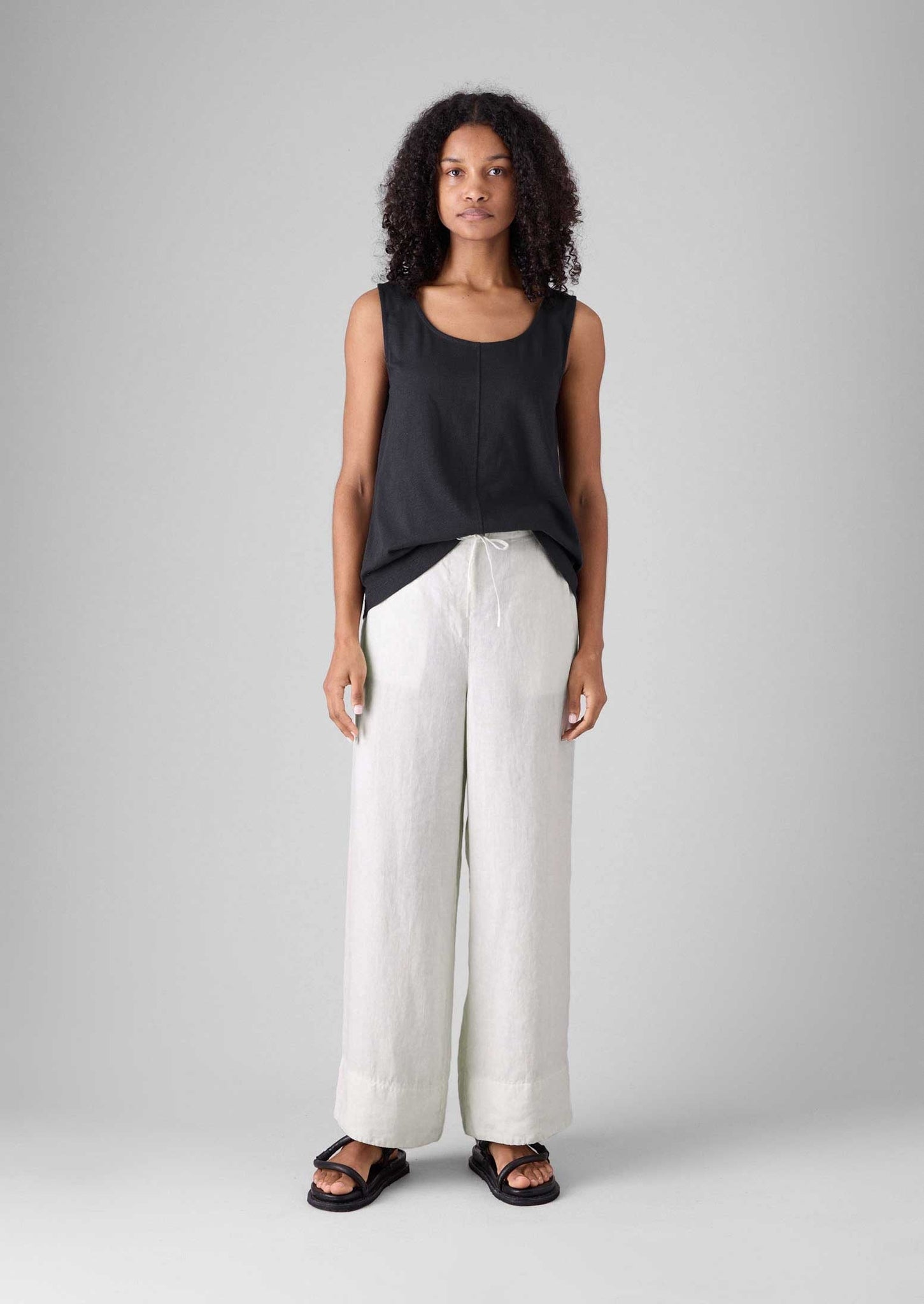 DUSTY OAT WIDE PANTS (PRE-ORDER)
