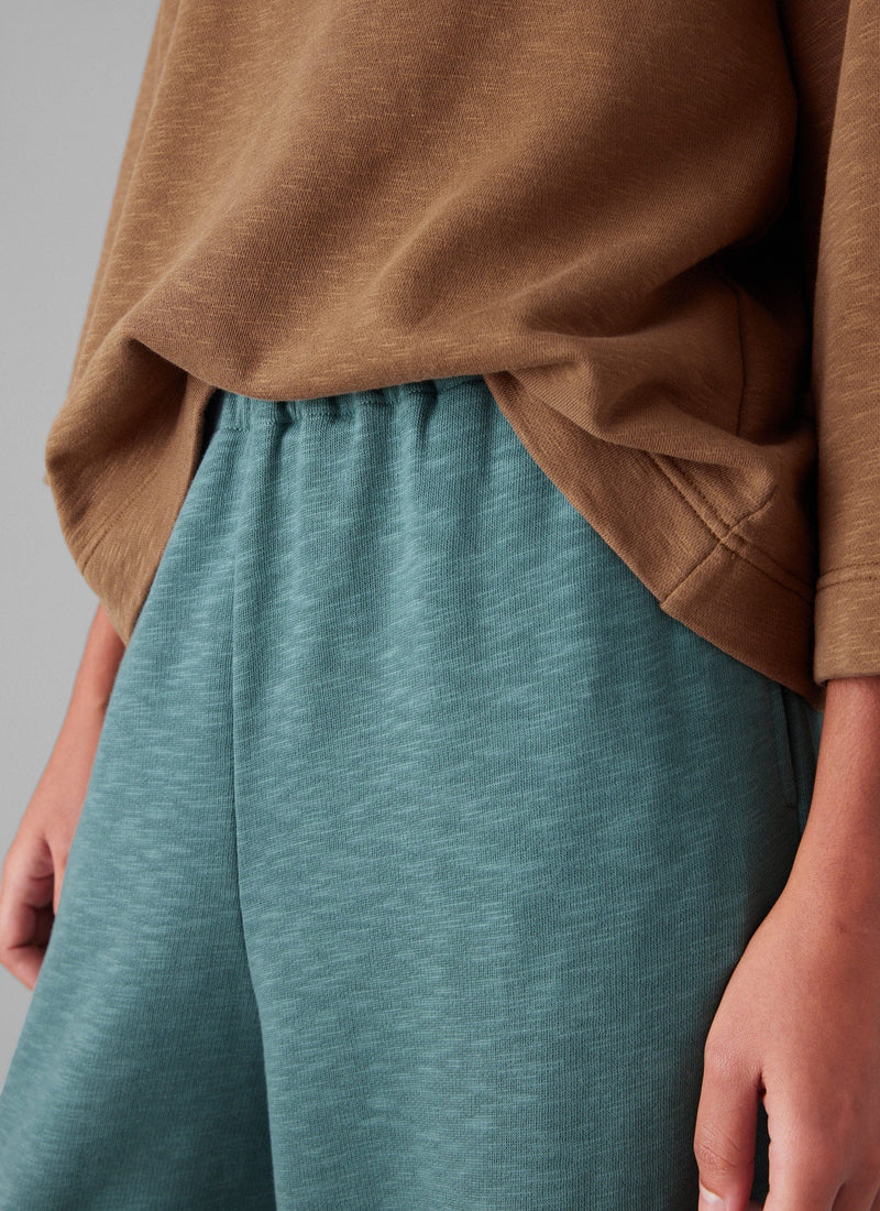 Full Length Loopback Jersey Pants | Dusty Jade