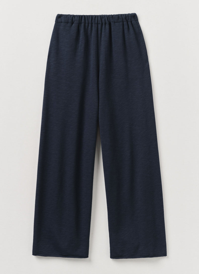 Full Length Loopback Jersey Pants | Midnight