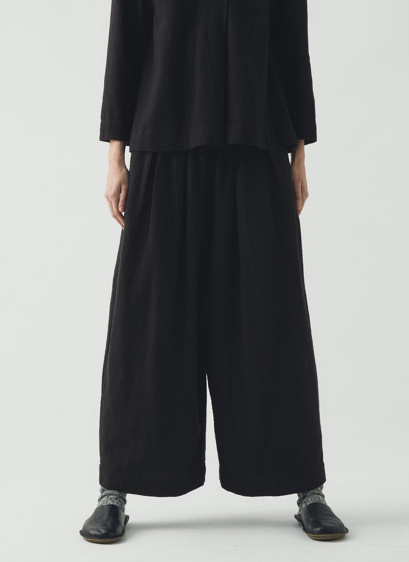 Brushed Linen Cotton Pants | Slate