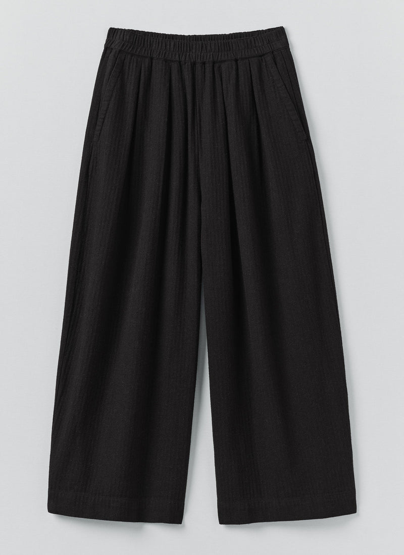 Brushed Linen Cotton Pants | Slate