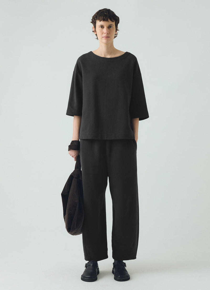 Jersey Barrel Leg Pants | Black Pepper