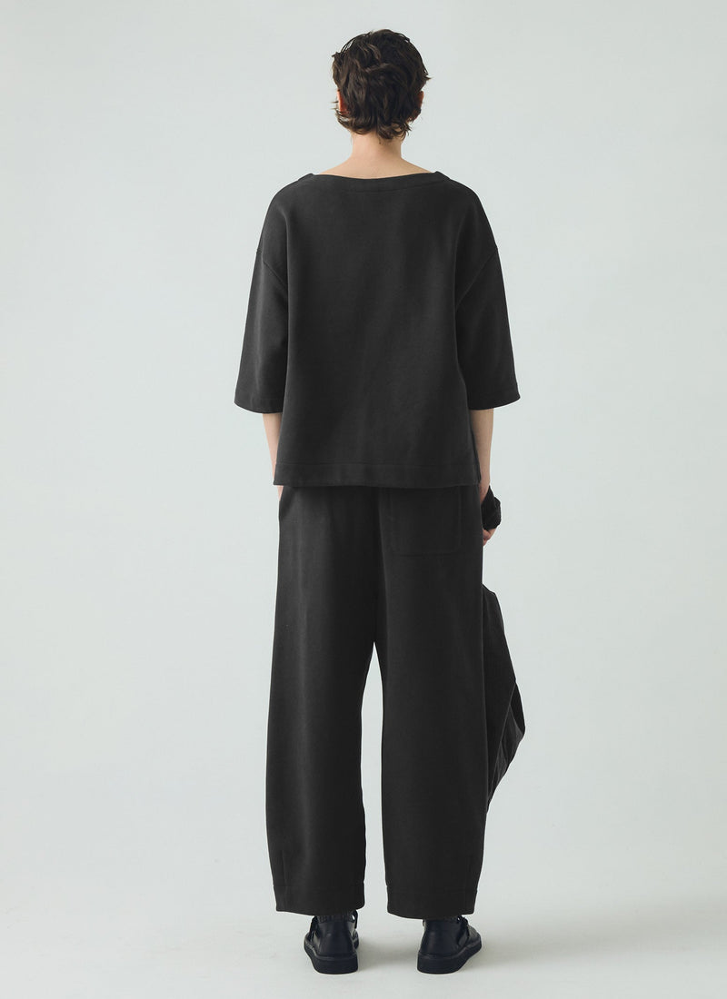 Jersey Barrel Leg Pants | Black Pepper