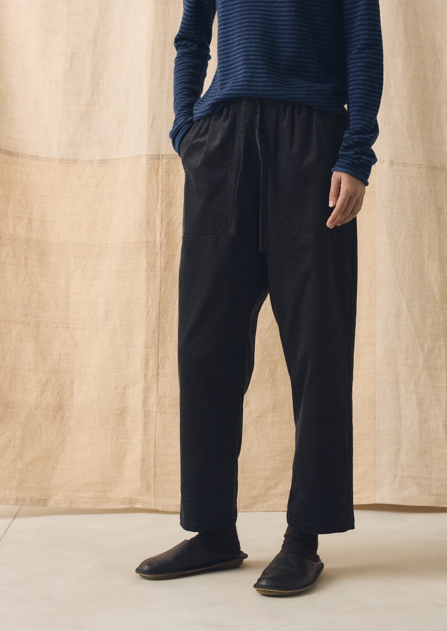 Suki Cord Pants | Charcoal