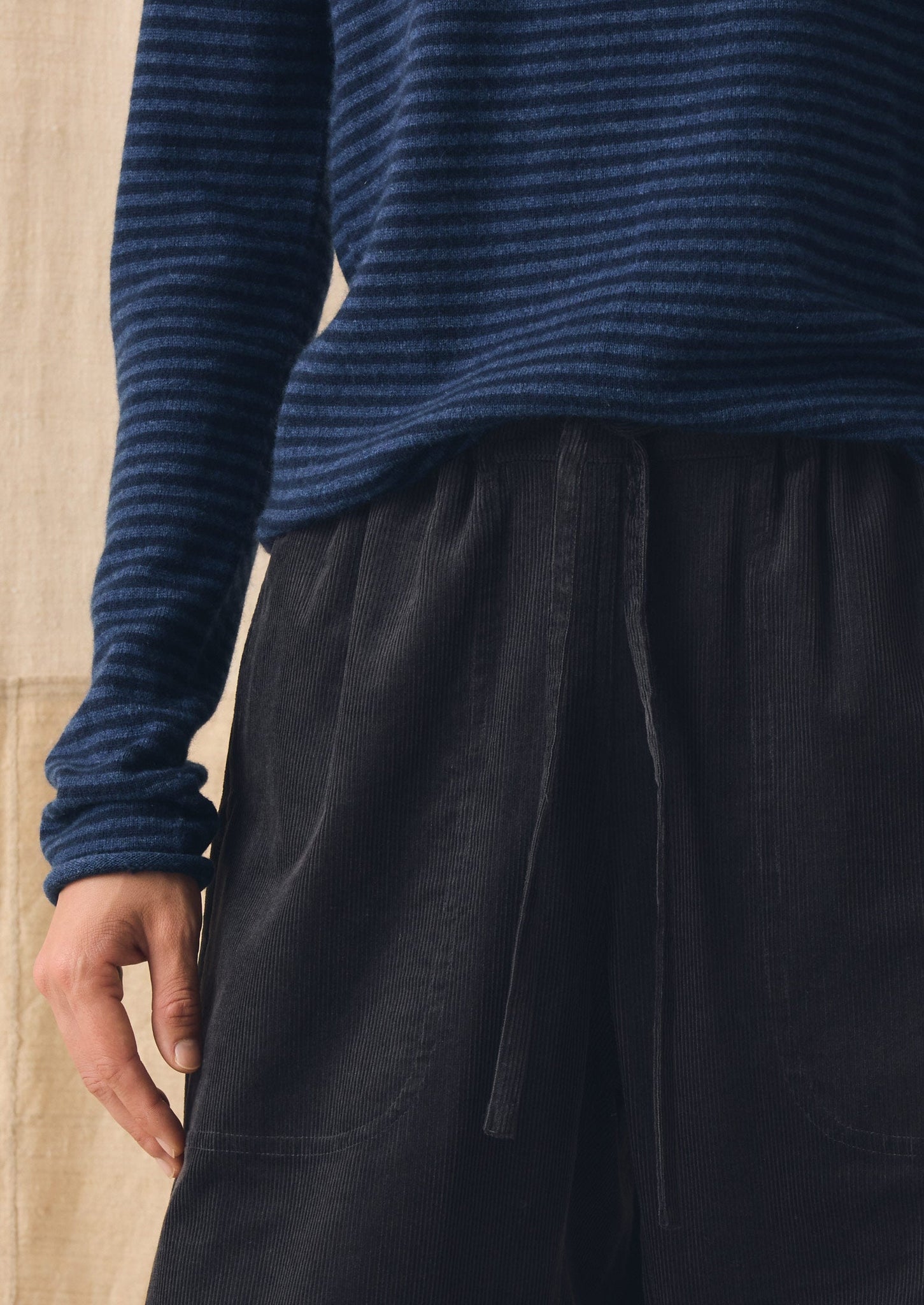 Suki Cord Pants | Charcoal