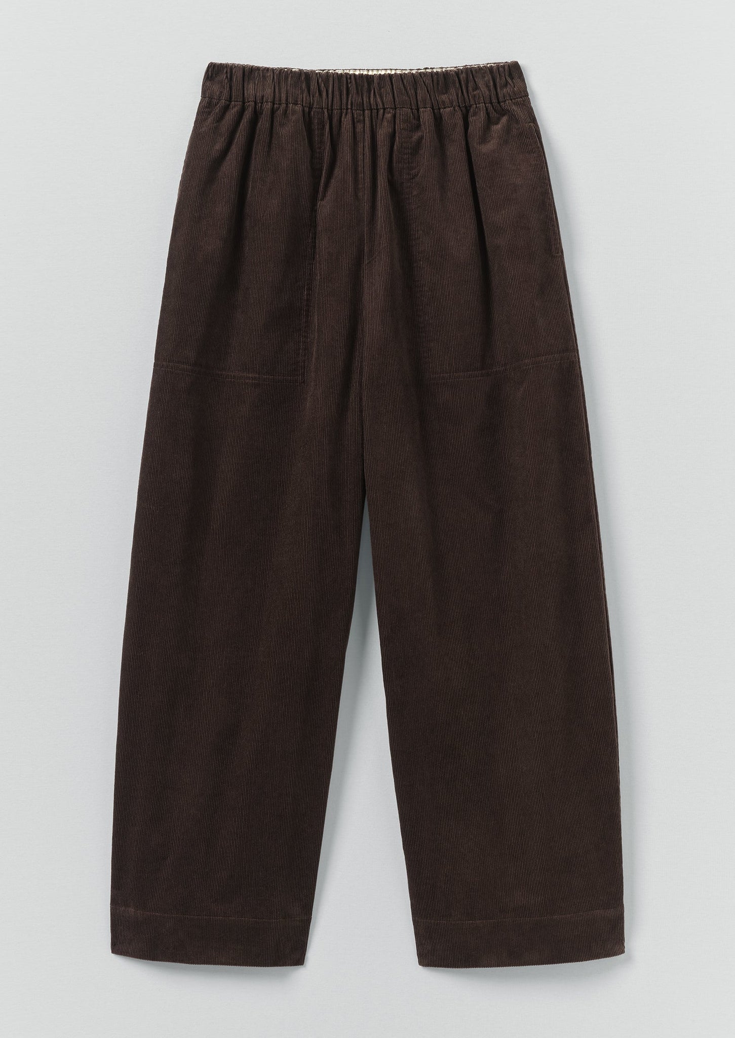 Barrel Leg Organic Cord Pants | Bitter Chocolate