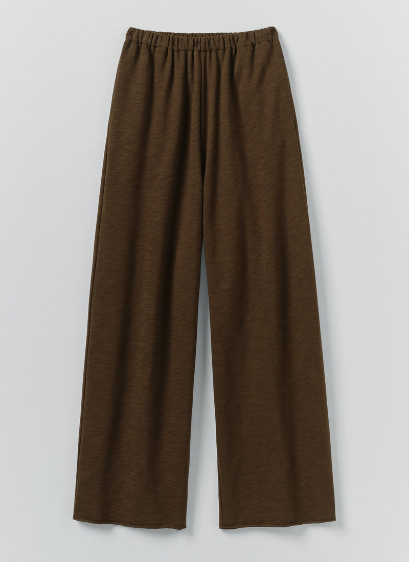 Full Length Loopback Jersey Pants | Dark Olive
