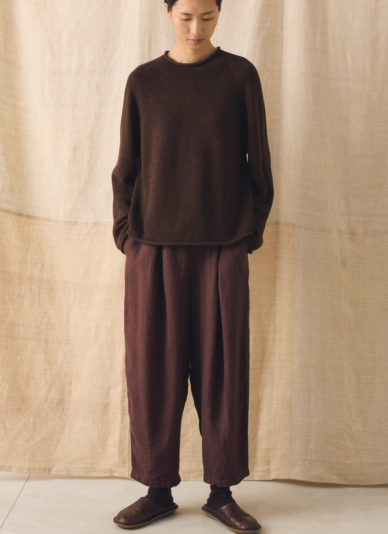 Minako Garment Dyed Linen Pants | Fig