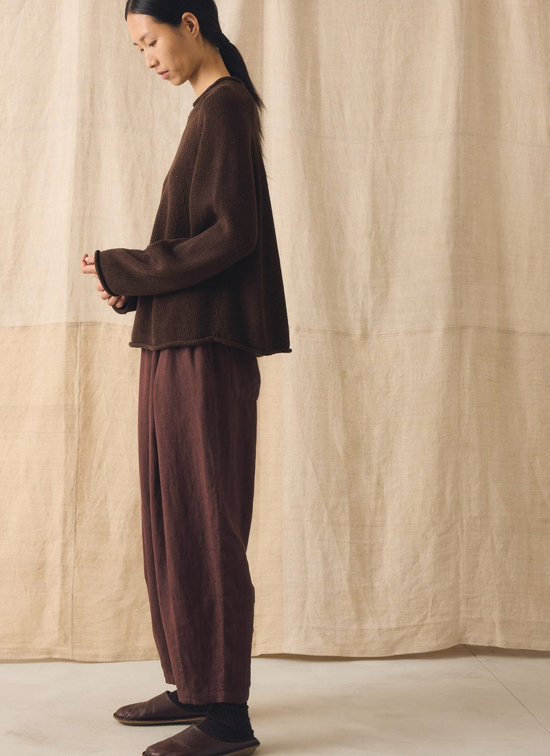Minako Garment Dyed Linen Pants | Fig
