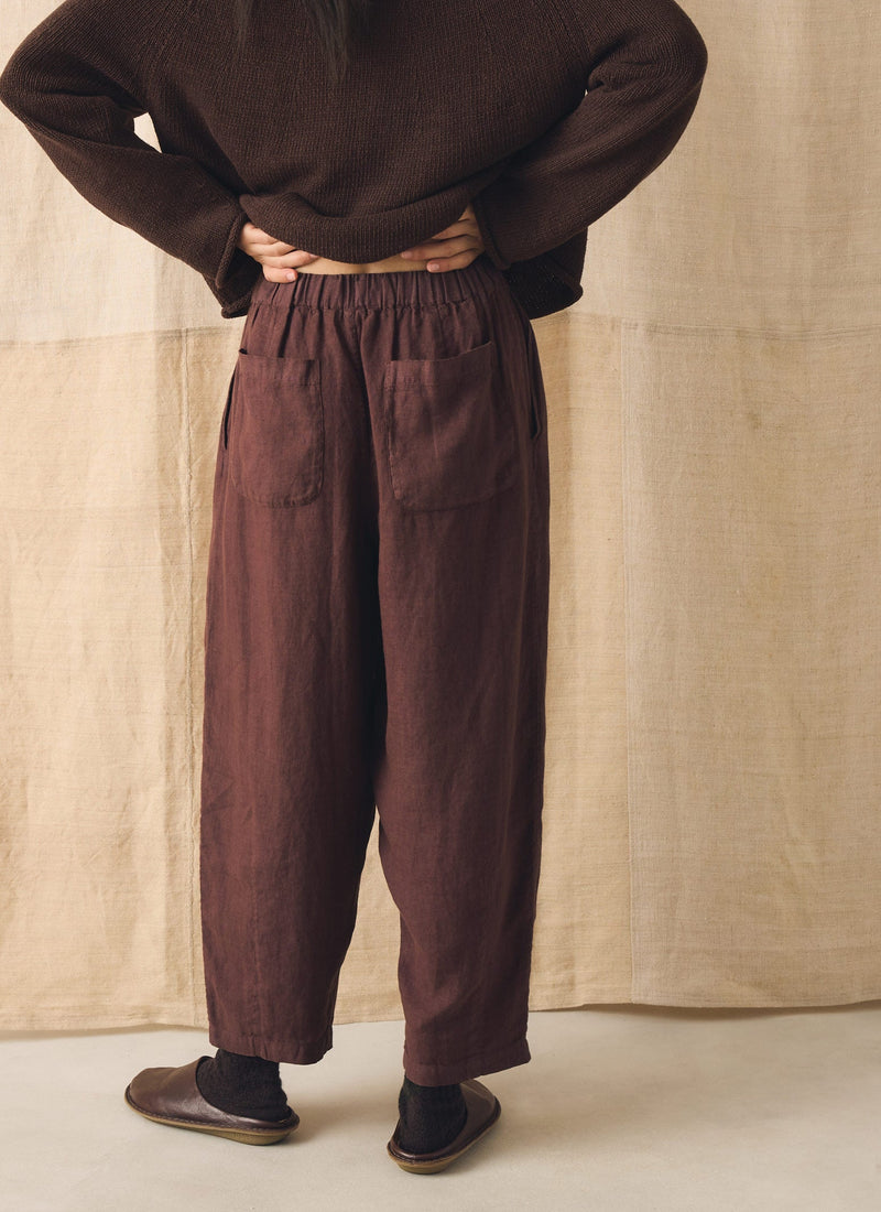 Minako Garment Dyed Linen Pants | Fig