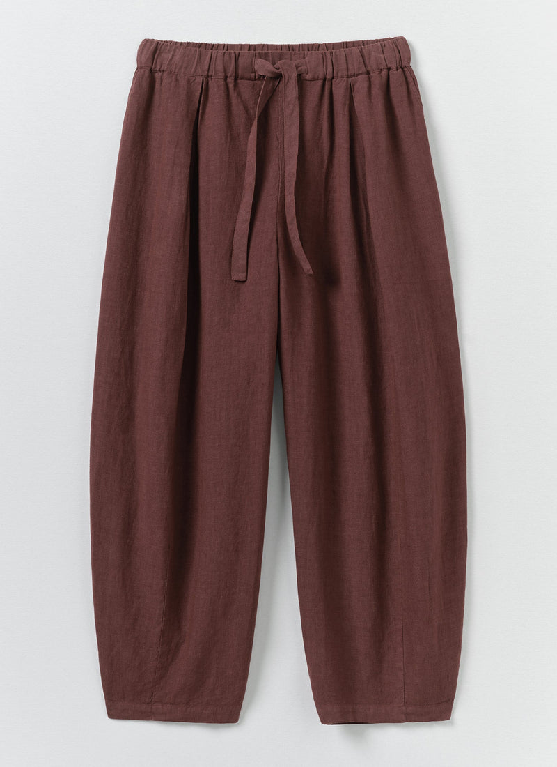 Minako Garment Dyed Linen Pants | Fig