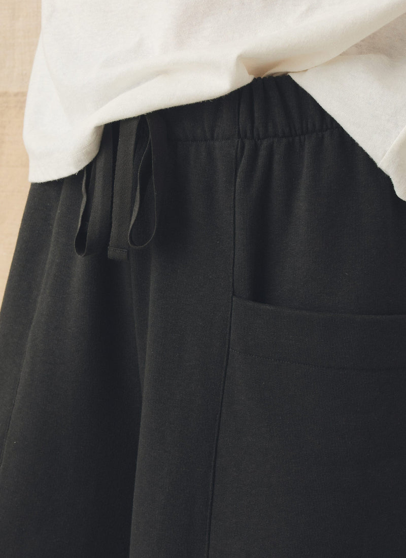 Cotton Hemp Loopback Jersey Pants | Dark Charcoal