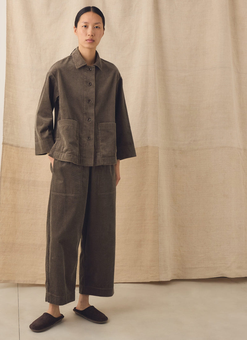 Jumbo Cord Barrel Leg Pants | Mole